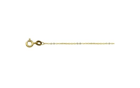 Collier, 9 karaat anker 1mm. (lengte: 42cm.) - 24804