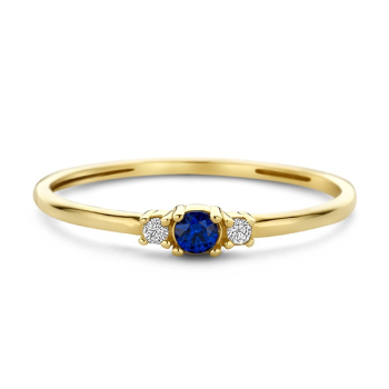 Swing Jewels Ring, 14krt goud met zirkonia (maat 54) - 24827