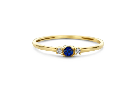 Swing Jewels Ring, 14krt goud met zirkonia (maat 54) - 24827