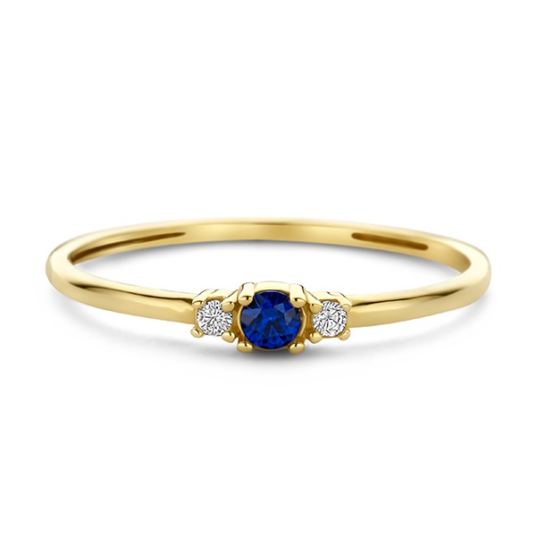 Swing Jewels Ring, 14krt goud met zirkonia (maat 54) - 24827 Swing Jewels Ring, 14krt goud met zirkonia (maat 54) - 24827