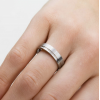Boccia Ring, titanium model 0149-01 breedte: 5mm. - 24839