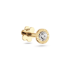 Jackie Flat back piercing, 14krt.goud "Vintage White Topaz" (4mm.) - 24841 Jackie Flat back piercing, 14krt.goud "Vintage White Topaz" (4mm.) - 24841