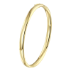 Bangle, zilver verguld met scharnier ronde buis 5mm. (60 x 50 mm.) - 24864 Bangle, zilver verguld met scharnier ronde buis 5mm. (60 x 50 mm.) - 24864