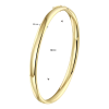 Bangle, zilver verguld met scharnier ronde buis 5mm. (60 x 50 mm.) - 24864 Bangle, zilver verguld met scharnier ronde buis 5mm. (60 x 50 mm.) - 24864