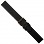 Mondaine Horlogeband, 16mm Zwart - Rood gevoerd - L=190mm (BM20106V) - 24872