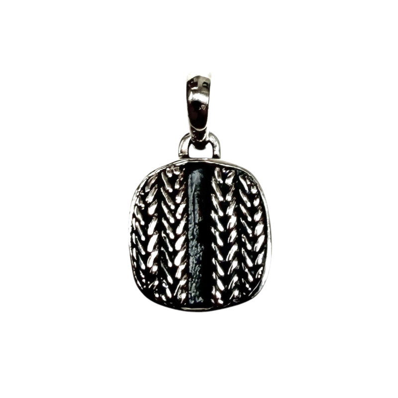 Rebel and Rose Hanger, Memory Lane Braided - Eros Square 925  as-sieraad excl.collier(14x23mm.) - 24877