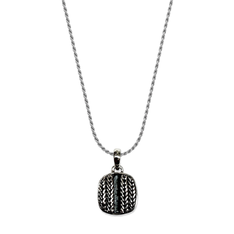 Rebel and Rose Hanger, Memory Lane Braided - Eros Square 925  as-sieraad excl.collier(14x23mm.) - 24877