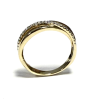 Ring, 14krt.goud met diamant totaal 0,17ct. (maat 17) - 24879