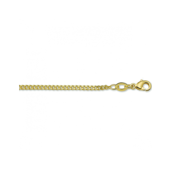 Collier, double gourmetteschakel (lengte: 50cm.) - 23050 Collier, double gourmetteschakel (lengte: 50cm.) - 23050