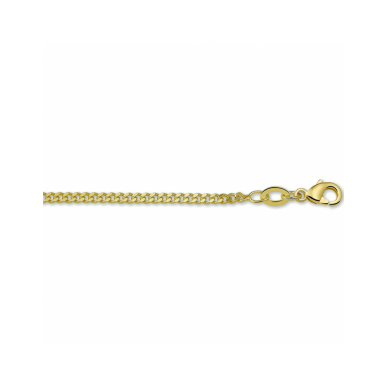 Collier, double gourmetteschakel (lengte: 50cm.) - 23050