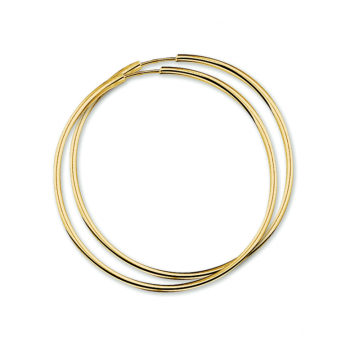 Oorringen, 14krt.goud (37x2,5mm.) - 23022
