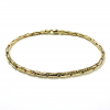 Armband, 14krt.goud cardano-schakel (19cm.) - 24906