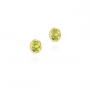 Jorge Revilla Oorknoppen, zilver verguld met Peridot (geb.maand augustus) - 24951