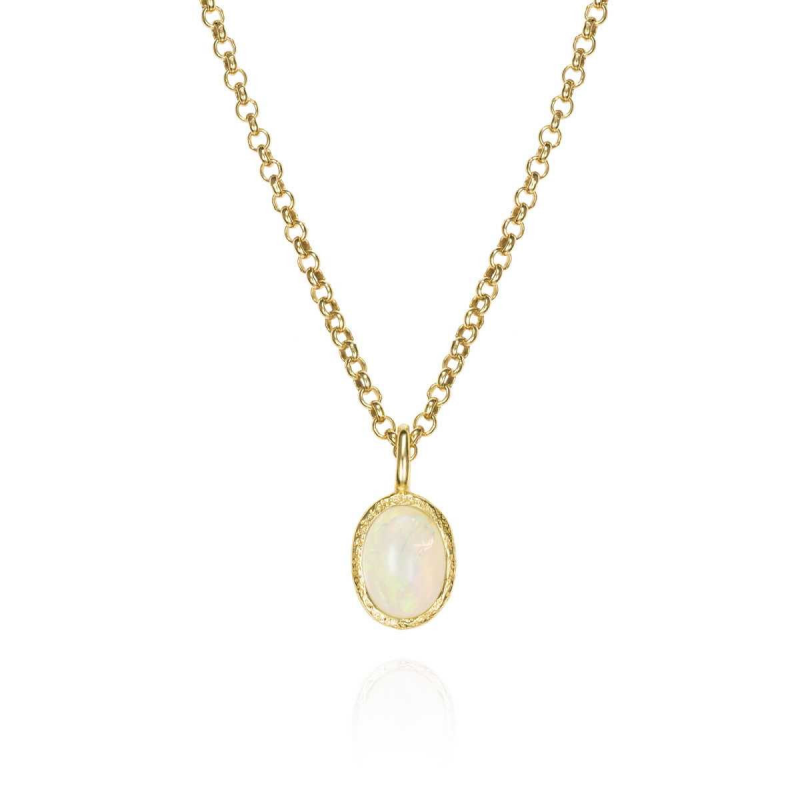 Jorge Revilla Hanger, zilver verguld met Opaal (geb.maand oktober) excl. collier!!! - 24965 Jorge Revilla Hanger, zilver verguld met Opaal (geb.maand oktober) excl. collier!!! - 24965