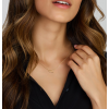 Collier, 14krt.goud twee hartjes (lengte verstelbaar:40-42-44cm.) - 24973