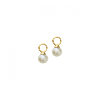 Oorbedels, 14krt.Goud met zoetwaterparel (6mm.) - 23277 Oorbedels, 14krt.Goud met zoetwaterparel (6mm.) - 23277