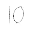 Zinzi Oorringen, Model ZIO2911 rond gediamanteerd (32x2mm.) - 24979 Zinzi Oorringen, Model ZIO2911 rond gediamanteerd (32x2mm.) - 24979