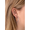 Zinzi Oorringen, Model ZIO2911 rond gediamanteerd (32x2mm.) - 24979 Zinzi Oorringen, Model ZIO2911 rond gediamanteerd (32x2mm.) - 24979