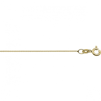 Collier, 14krt.goud ankerschakel 0,8mm. (lengte:38cm.) - 23586