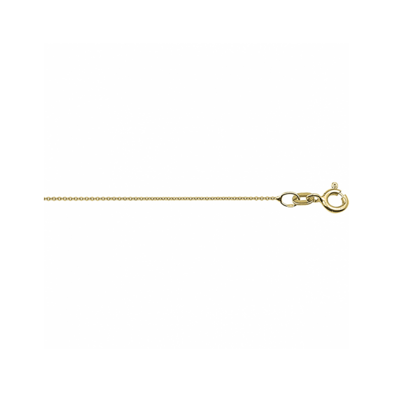 Collier, 14krt.goud ankerschakel 0,8mm. (lengte:38cm.) - 23586