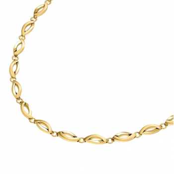 Boccia COllier, model  0876-04 titanium/verguld breedte schakel 7mm. (lengte: 47cm.) - 25001