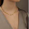 Boccia COllier, model 0876-04 titanium/verguld breedte schakel 7mm. (lengte: 47cm.) - 25001 Boccia COllier, model 0876-04 titanium/verguld breedte schakel 7mm. (lengte: 47cm.) - 25001