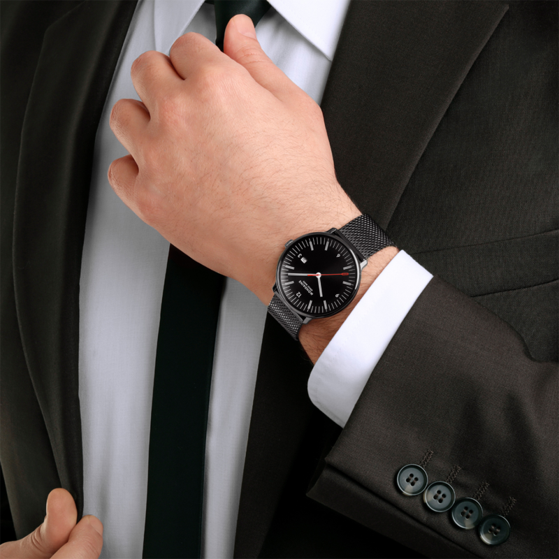 Mondaine Horloge Doppio MLE.41220.SM (41mm) - 25003