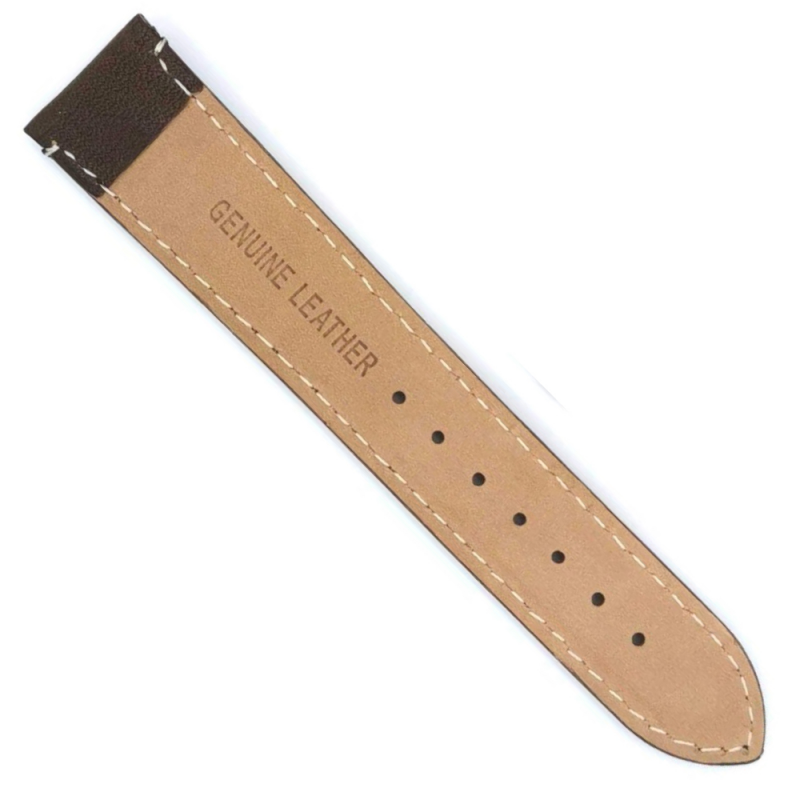 Horlogeband 20mm Bruin Buffelleer - 25027