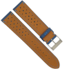 Horlogeband 20mm Blauw Saffiano leer - 25039