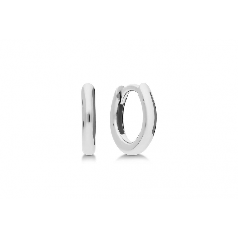 Oorringen, zilver gerhodineerd (8x1,9mm.) - 25044 Oorringen, zilver gerhodineerd (8x1,9mm.) - 25044