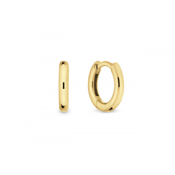 Oorringen, zilver verguld (8x1,9mm.) - 25050 Oorringen, zilver verguld (8x1,9mm.) - 25050