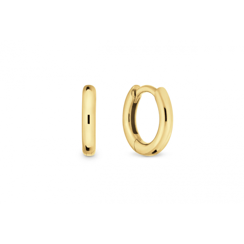 Oorringen, zilver verguld (8x1,9mm.) - 25050 Oorringen, zilver verguld (8x1,9mm.) - 25050
