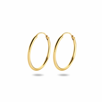 Oorringen, 14krt.goud (20x1,5mm.) - 25097