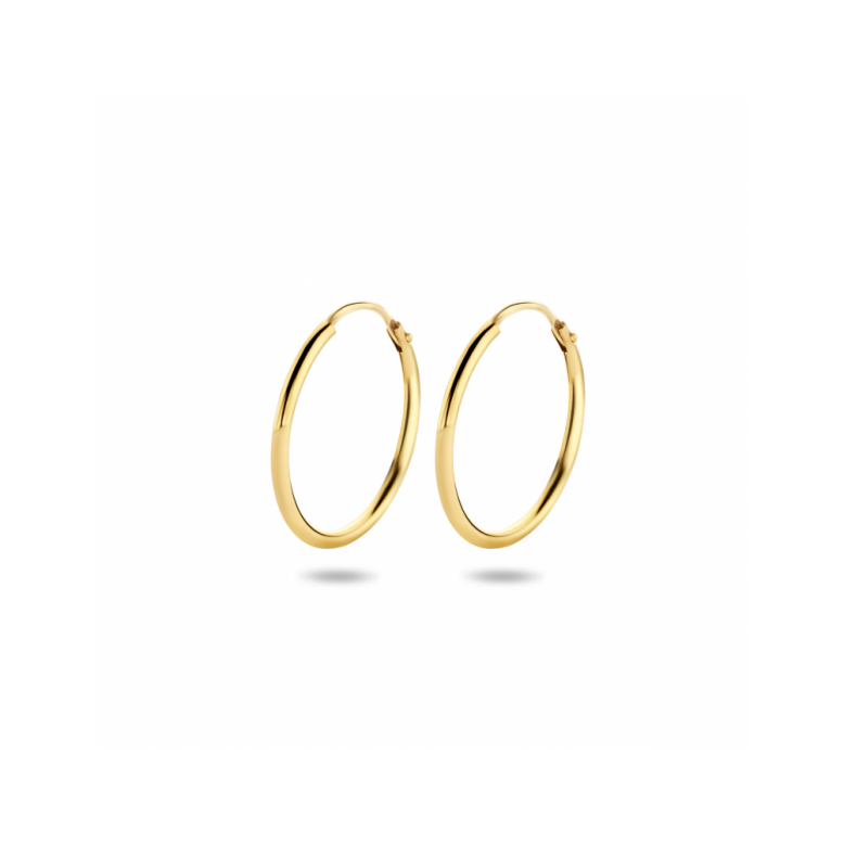 Oorringen, 14krt.goud (20x1,5mm.) - 25097