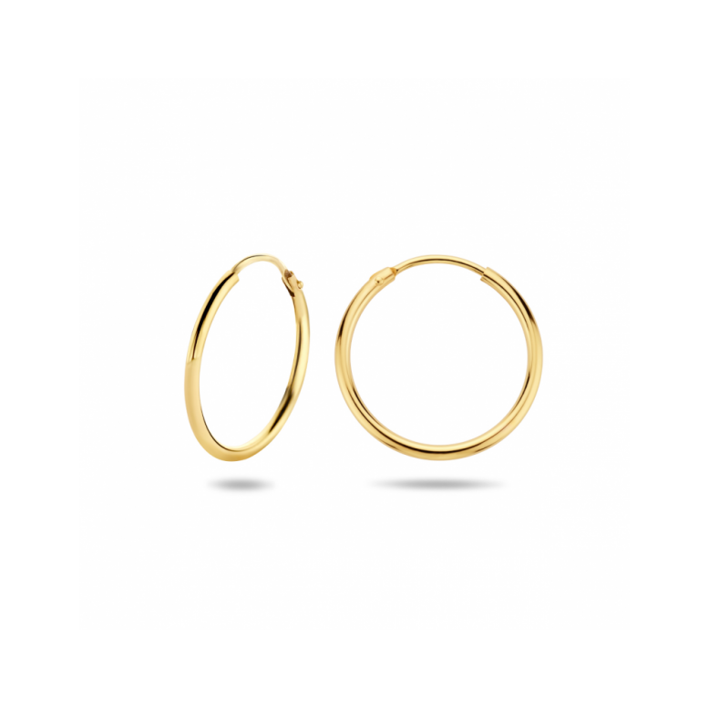 Oorringen, 14krt.goud (20x1,5mm.) - 25097