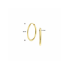 Oorringen, 14krt.goud (20x1,5mm.) - 25097