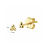Oorknoppen, 14krt.goud bolletjes (2,5mm.) - 23824
