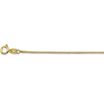Collier, 14krt.goud gourmet 1mm. (lengte: 41-43-45cm.) - 24163