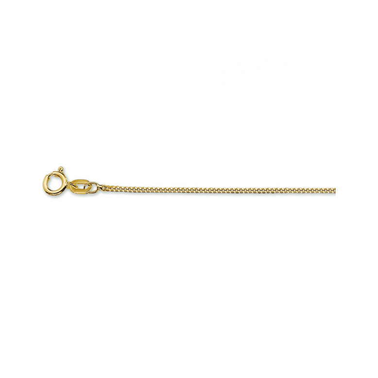 Collier, 14krt.goud gourmet 1mm. (lengte: 41-43-45cm.) - 24163 Collier, 14krt.goud gourmet 1mm. (lengte: 41-43-45cm.) - 24163