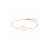 Armband, 14krt.goud met hart (16-18cm.) - 25073 Armband, 14krt.goud met hart (16-18cm.) - 25073