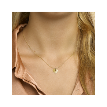 Hanger, 14krt.goud graveerplaatje hart (10mm.) - 24160 Hanger, 14krt.goud graveerplaatje hart (10mm.) - 24160
