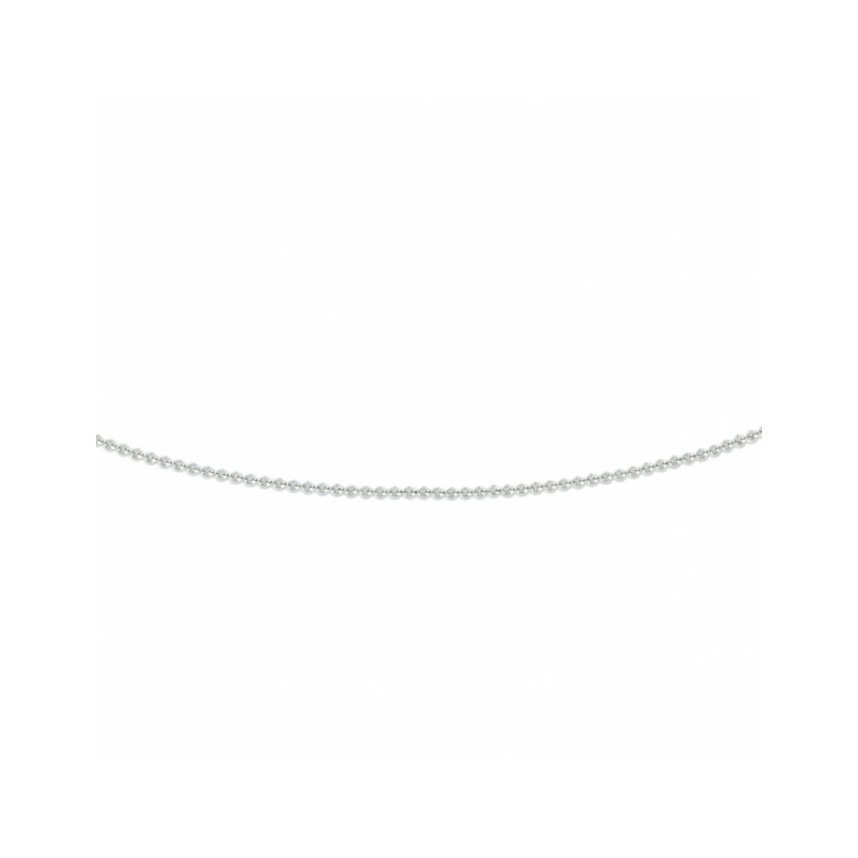 HC Collier, 14krt.witgoud anker rond 0,8 mm (lengte: 45cm.) - 22880