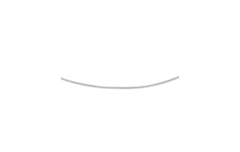HC Collier, 14krt.witgoud anker schakel 1,2mm. (lengte: 42cm.) - 24028