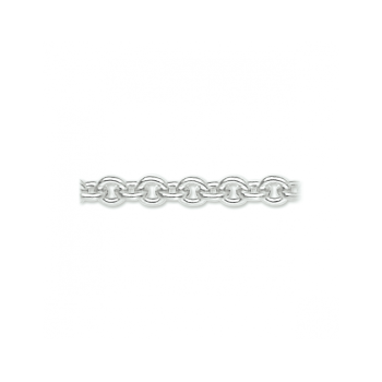 Collier, 14krt.witgoud anker schakel 1,2mm. (lengte: 42cm.) - 24028 Collier, 14krt.witgoud anker schakel 1,2mm. (lengte: 42cm.) - 24028