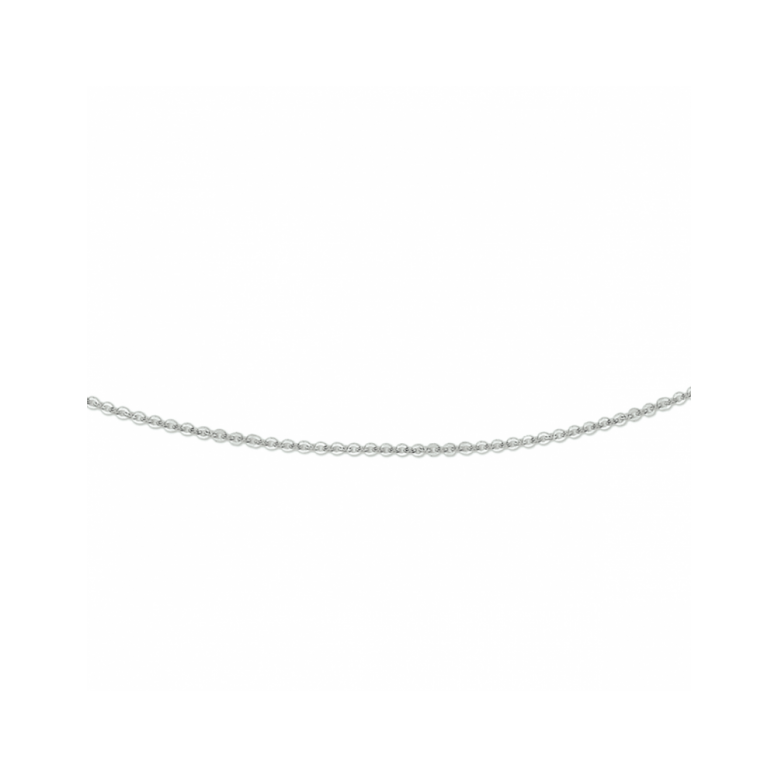 Collier, 14krt.witgoud anker schakel 1,2mm. (lengte: 42cm.) - 24028