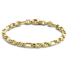 Armband, 14krt.goud ankerschakel (lengte:19 cm.) - 25074