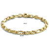 Armband, 14krt.goud ankerschakel (lengte:19 cm.) - 25074