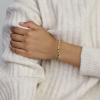 Armband, 14krt.goud ankerschakel (lengte:19 cm.) - 25074