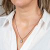 Jeh Jewels Collier, 925 zilver/oxie incl.hanger met maansteen (lengte collier: 50-53cm.) - 25092 Jeh Jewels Collier, 925 zilver/oxie incl.hanger met maansteen (lengte collier: 50-53cm.) - 25092