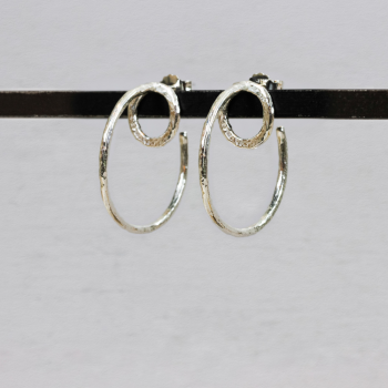 Jeh Jewels Oorstekers, 925 zilver (diameter 27mm.) - 25093
